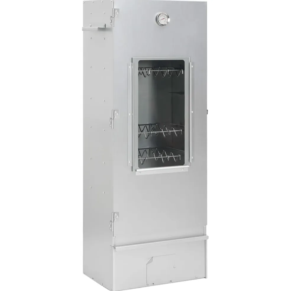 vidaXL BBQ-rookoven met koude rookgenerator gegalvaniseerd staal