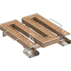 vidaXL BBQ-rookoven met koude rookgenerator gegalvaniseerd staal