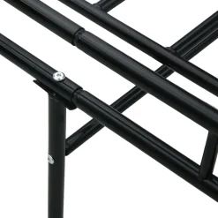 vidaXL Bedbank metaal zwart 90x200 cm