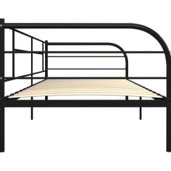 vidaXL Bedbank metaal zwart 90x200 cm