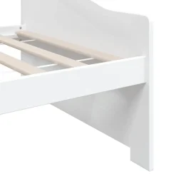 vidaXL Bedbank 3-zits massief grenenhout 90x200 cm wit