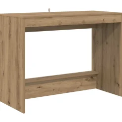vidaXL Bed Bureau Artisanaal eiken Bewerkt hout 100 x 45 x 75 cm