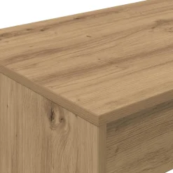 vidaXL Bed Bureau Artisanaal eiken Bewerkt hout 100 x 45 x 75 cm