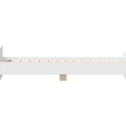 vidaXL Bedframe bewerkt hout wit 90x200 cm