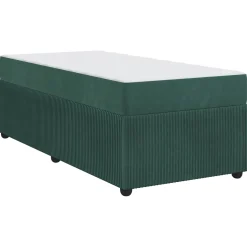 vidaXL Bedframe Donkergroen 80 x 200 cm Stof