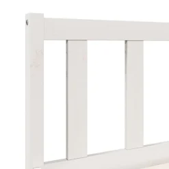 vidaXL Bedframe extra lang zonder matras grenenhout wit 80x210 cm