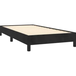 vidaXL Bedframe fluweel zwart 80x200 cm