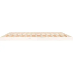 vidaXL Bedframe massief grenenhout wit 200x200 cm