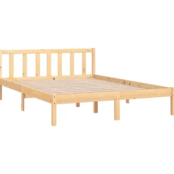 vidaXL Bedframe massief grenenhout 140x200 cm