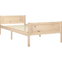 vidaXL Bedframe massief grenenhout 90x200 cm