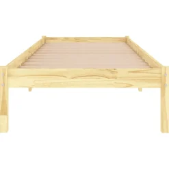 vidaXL Bedframe massief hout 75x190 cm