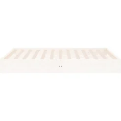 vidaXL Bedframe massief hout wit 200x200 cm