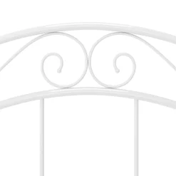 vidaXL Bedframe metaal wit 90x200 cm