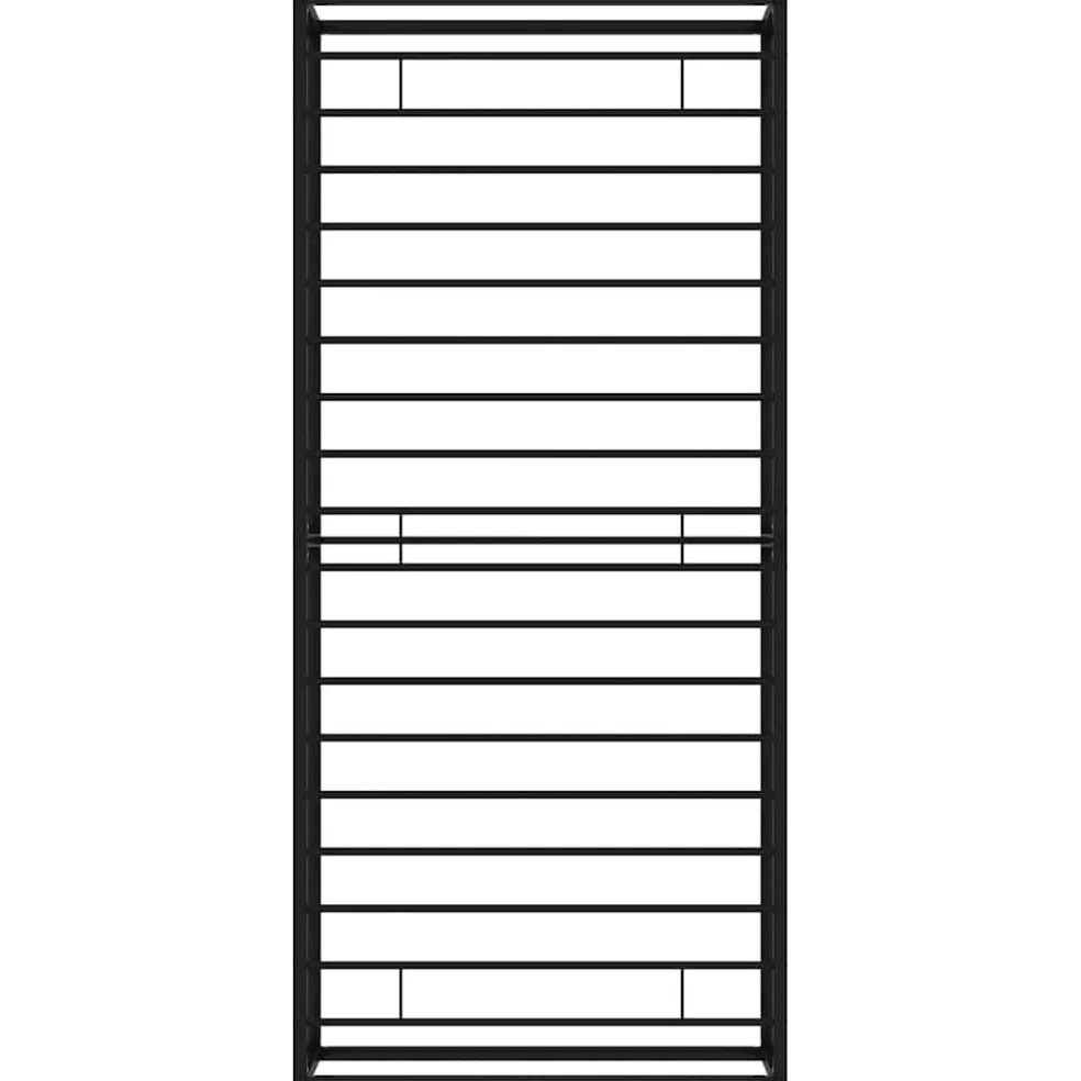vidaXL Bedframe metaal zwart 90x200 cm