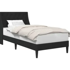 vidaXL Bedframe met hoofdeinde Zwart 80 x 200 cm Fluweel