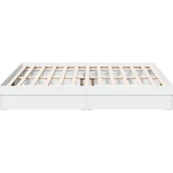 vidaXL Bedframe met lades bewerkt hout wit 200x200 cm