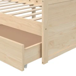 vidaXL Bedframe met lades massief grenenhout 90x200 cm