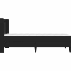vidaXL Bedframe met matras 90 x 190 cm Zwart