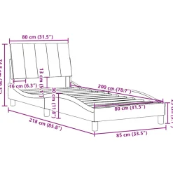vidaXL Bedframe zonder matras 