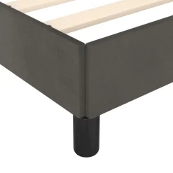 vidaXL Bedframe zonder matras 80x200 cm fluweel donkergrijs