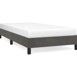 vidaXL Bedframe zonder matras 80x200 cm fluweel donkergrijs