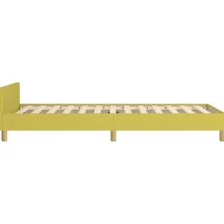 vidaXL Bedframe zonder matras 100x200 cm stof groen