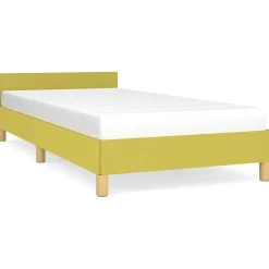 vidaXL Bedframe zonder matras 100x200 cm stof groen