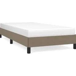 vidaXL Bedframe zonder matras metaal bruin eikenkleurig 150x200 cm