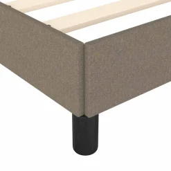 vidaXL Bedframe zonder matras metaal bruin eikenkleurig 150x200 cm