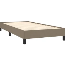 vidaXL Bedframe zonder matras metaal bruin eikenkleurig 150x200 cm