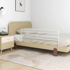vidaXL Bedhekje peuter (76-137)x55 cm ijzer wit