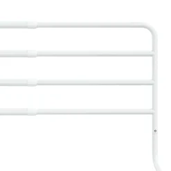 vidaXL Bedhekje peuter (76-137)x55 cm ijzer wit