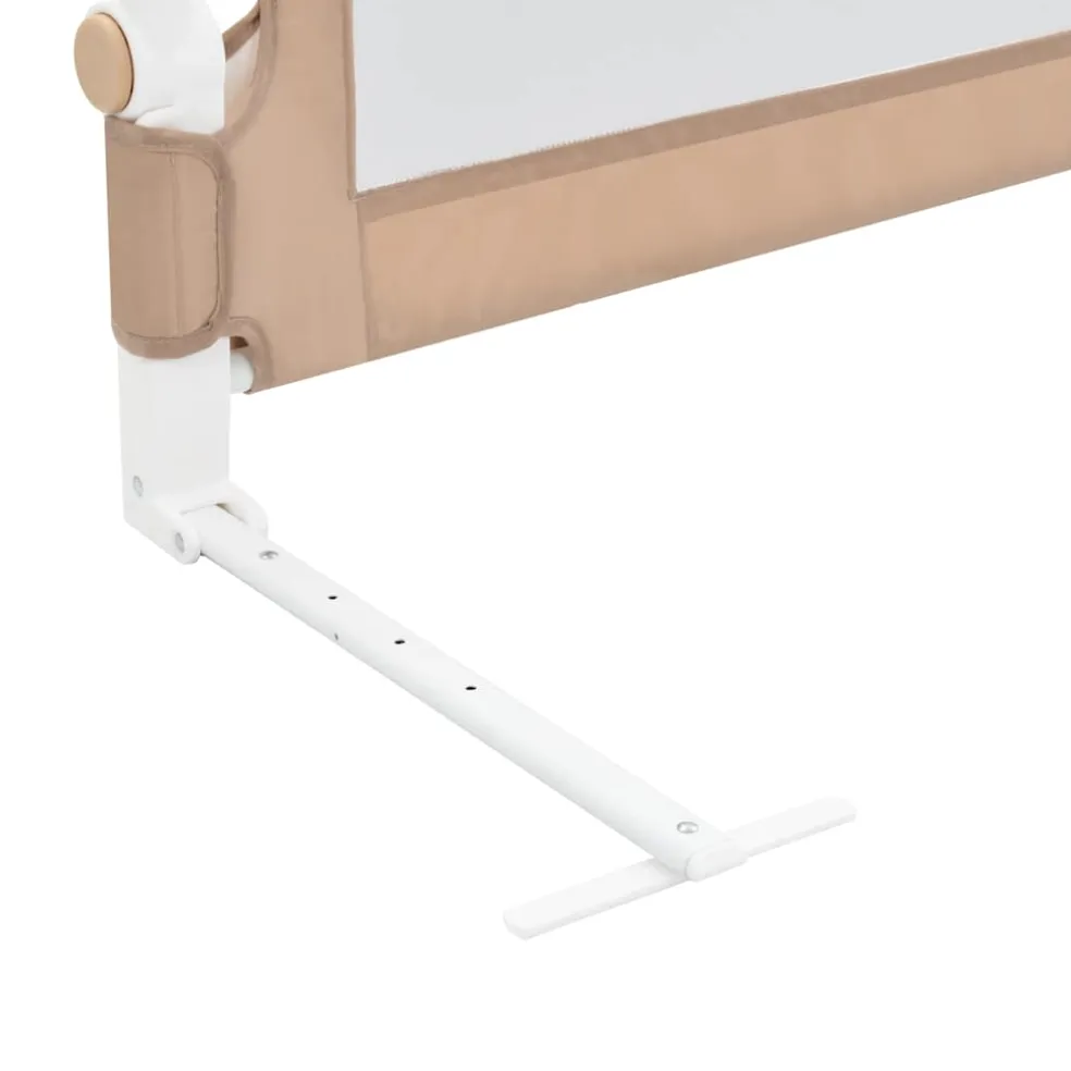 vidaXL Bedhekje peuter 102x42 cm polyester taupe