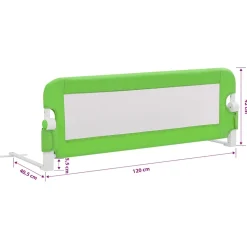 vidaXL Bedhekje peuter 120x42 cm polyester groen