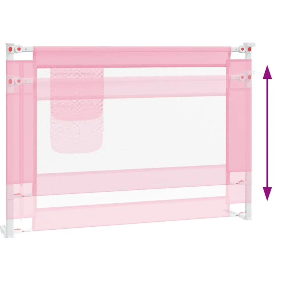 vidaXL Bedhekje peuter 90x25 cm stof roze