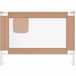 vidaXL Bedhekje peuter 90x25 cm stof taupe