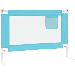 vidaXL Bedhekje peuter 90x25 cm stof blauw
