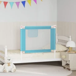 vidaXL Bedhekje peuter 90x25 cm stof blauw