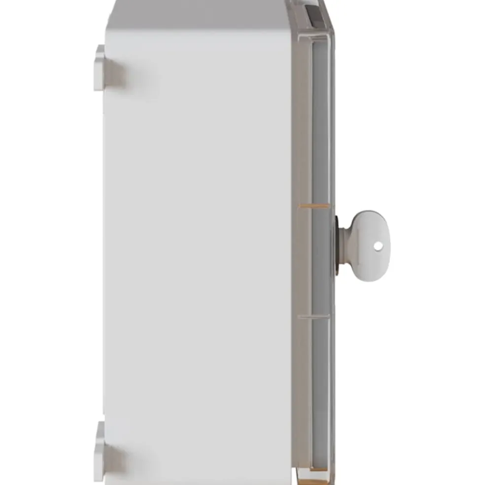 vidaXL Bedieningskast Grijs 25 x 13 x 24 cm ABS Kunststof