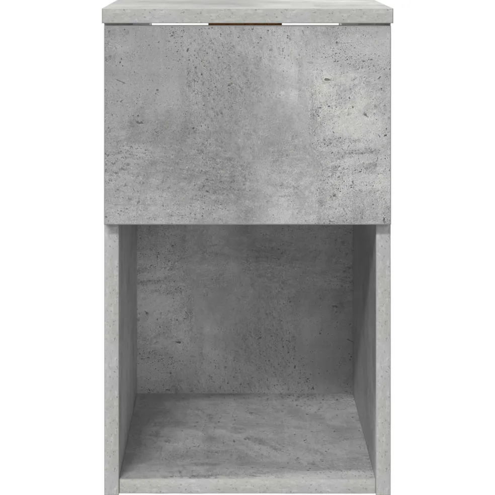 vidaXL Bed kast Betongrijs 29 x 31,5 x 49 cm Bewerkt hout