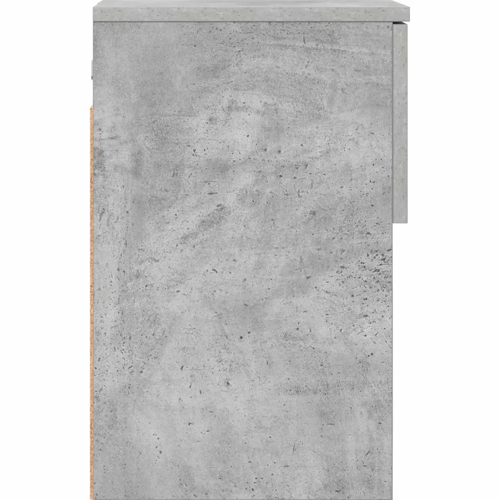 vidaXL Bed kast Betongrijs 29 x 31,5 x 49 cm Bewerkt hout