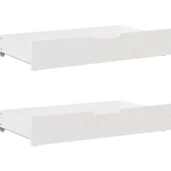 vidaXL Bedlades 2 st 95x55x17 cm massief grenenhout