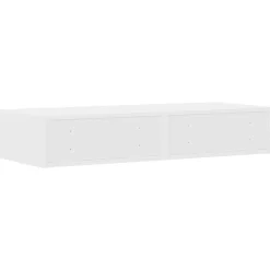 vidaXL Bedlades Wit 100 x 36,5 x 16,5 cm Bewerkt hout