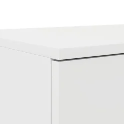 vidaXL Bedlades Wit 100 x 36,5 x 16,5 cm Bewerkt hout
