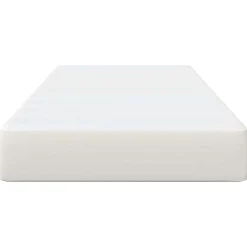 vidaXL Bedmatras met matras Crème 80 x 200 cm Stof
