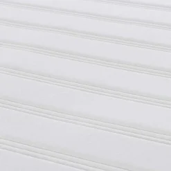 vidaXL Bedmatras met matras Crème 80 x 200 cm Stof