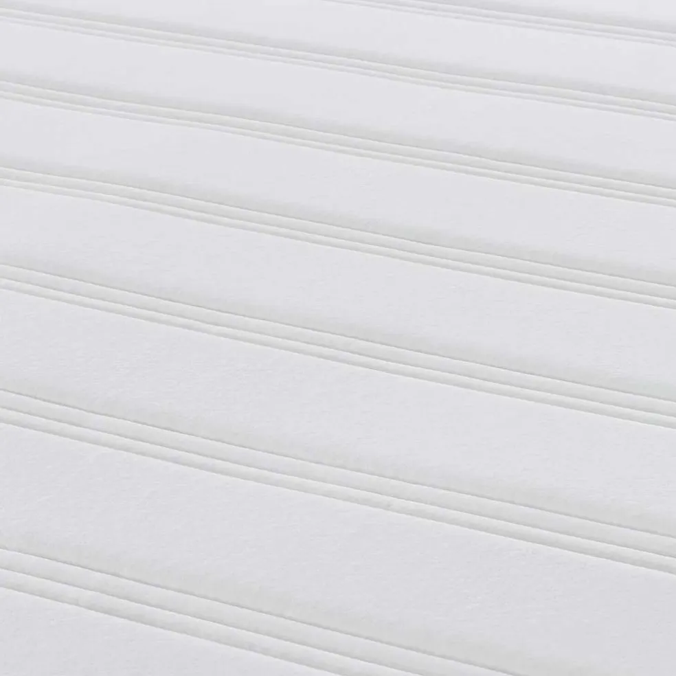 vidaXL Bedmatras met matras Crème 80 x 200 cm Stof