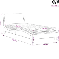 vidaXL Bed met matras