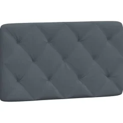 vidaXL Bed met matras fluweel donkergrijs 80x200 cm