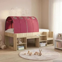 vidaXL Bedtunnel 2 st Rood Polyester